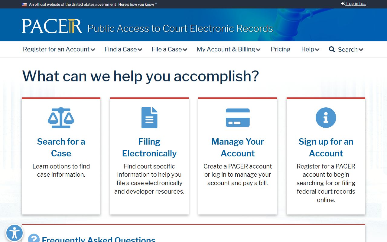 Saline County District Court PACER federal case records source