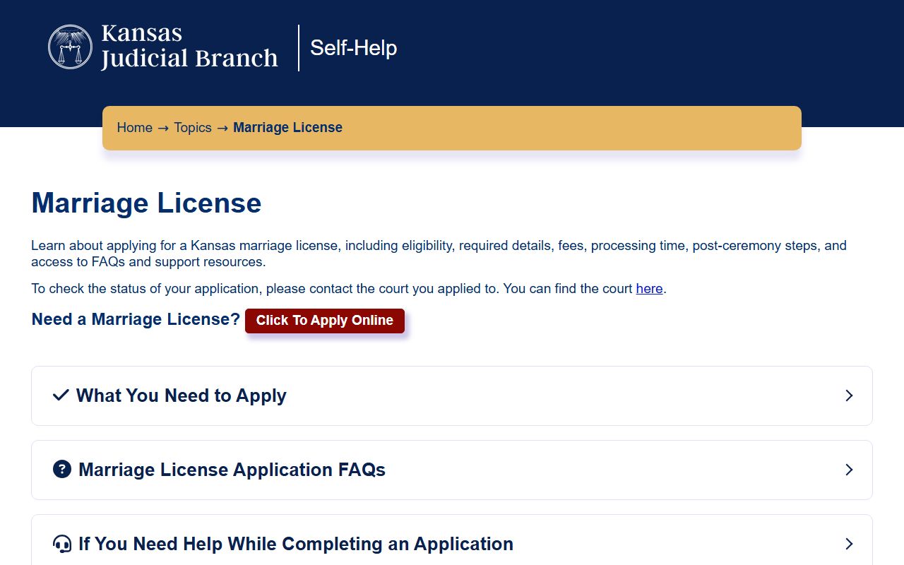 Saline County marriage and divorce records Kansas marriage license access
